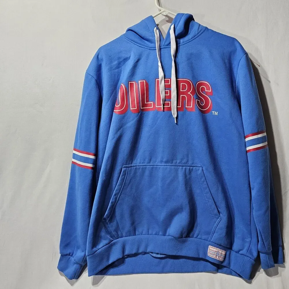 Tennessee Titans Oilers Blue Hoodie Sweatshirt Official STM Gear Mens XL NFL